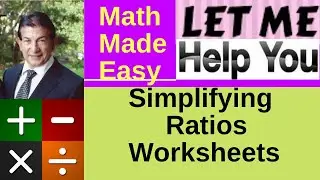 Simplifying Ratios Worksheets