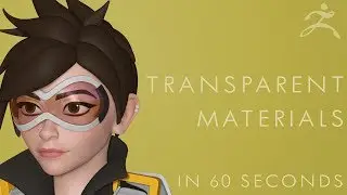 How to Render TRANSPARENT MATERIALS in Zbrush - 60 Second Tutorial