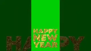 happy New year 2021  green screen video