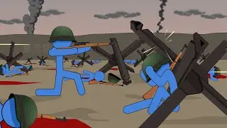 【W-A】WW2 D-Day Omaha Beach Stickman Animation