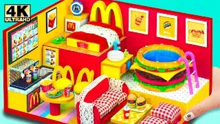 (Amazing) How To Build McDonalds Bedroom, Hamburger Pool, Kitchen ❤️ DIY Miniature Cardboard House