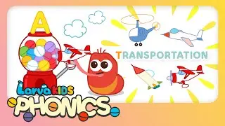 Phonics Word - Episode Transportation | Alphabet Play | Kids English Study | LarvaKids