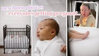 finding out whos pregnant + newborn photo shoot!