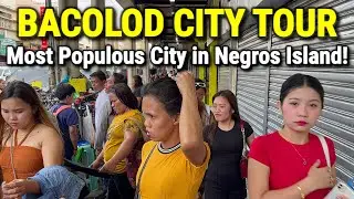 Downtown BACOLOD CITY - Walking Tour | Exploring the Streets & Food Market of Bacolod, Philipines