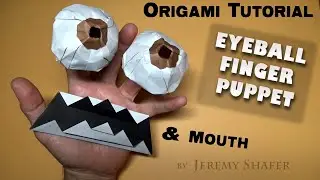 Origami Eyeball Finger Puppet 👀