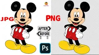 HOW TO CONVERT JPG to PNG QUICKLY | How to remove a white background  Photoshop CC 2020 Tutorials