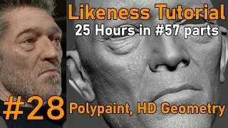 Likeness Tutorial   PART 28   HD geometry Polypaint