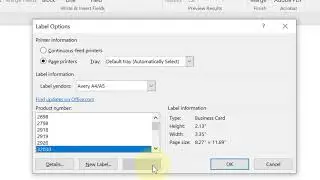 Make labels with Microsoft Mail Merge