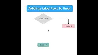 Cacoo: How to add text to lines & arrows