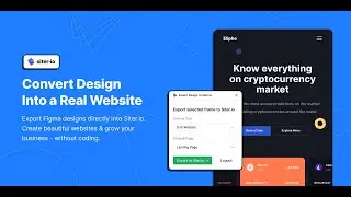 How to Export Figma Designs to Websites & HTML, No Code - Siter.io