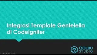 Tutorial Integrasi Template Gentelella pada Codeigniter part 1