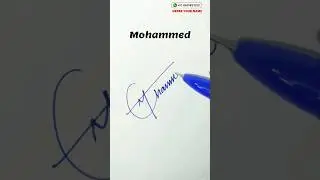 M Signature Style | Mohammed Name Signature 