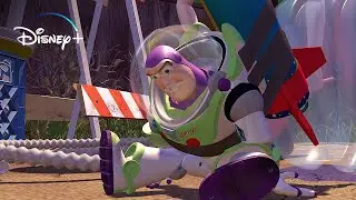 Woody saves Buzz Lightyear | Toy Story - Movie Clip (HD)