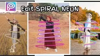 PICSART TUTORIAL - EDITING SPIRAL NEON EFFECT