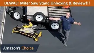 DEWALT Portable Miter Saw Stand Unboxing, Assembly, and Review! #dewalt #mitersaw #toolshed