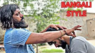 BANGALI BABA NEW STYLE HEAD MASSAGE | ASMR RELAX AND SLEEP FAST |