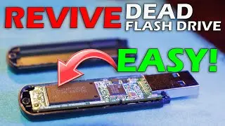 How to Recover a BROKEN USB Flash Drive NOT RECOGNIZED Transcend Jetflash