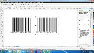 Barcode expend in coreldraw, barcode color solution