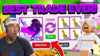 The BEST TRADE EVER For The MEGA DRACULA PARROT in Adopt Me!