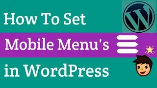 How to set Mobile Menu in WordPress: A Beginners Guide in Hindi\Urdu