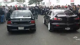 Evo IX vs Evo X 2 Step