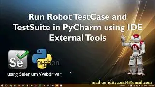 Configure PyCharm in Robot Framework to run TestCase and TestSuite