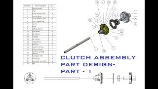 Bush for Cover | Bush for Shell | Clutch Assembly Parts in CATIA #Clutchassembly #catia