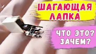 Шагающая лапка для швейной машины. Верхний транспортер лапка