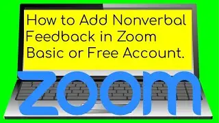 How to Add Quick Feedback in Zoom Basic or Free Account - Nonverbal Feedback During Zoom Meetings
