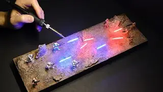 I Made a Geonosis Battle Diorama