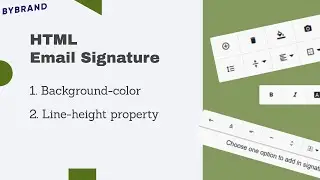 HTML email signature  - Working with background-color