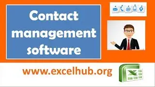 Contact management software in excel