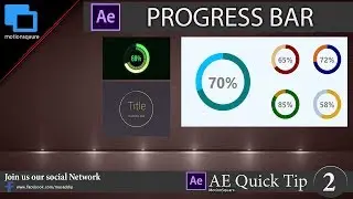 Circular Progress Bars | After Effects Tutorial | AE QUICK TIPS NO #2 |