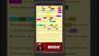 The Notorious B.I.G. - 'Big Poppa' Rhyme Schemes Highlighted