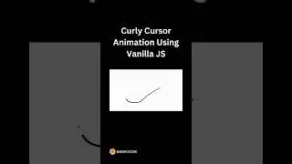 Curly Cursor Animation Using Vanilla JS || #vanillajs #animation #css