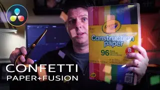 Confetti TWO ways Tutorial with Davinci Resolve / FUSION