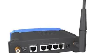 3D Model of Linksys wireless router Review