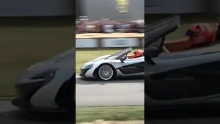 1/1 McLaren P1 Spider Driving Hard at the 2023 Goodwood Festival of Speed #car