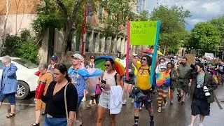 LGBTQ 'Rally Against Bigotry' protest Catholic schools' directive to keep kids from Rainbow Tent