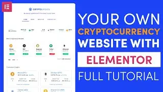 How to Create a Cryptocurrency Website with WordPress and Elementor Full Tutorial