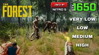 The Forest - GTX 1650 Benchmark | Acer Nitro 5 Gaming Test | Ryzen 5 3550H