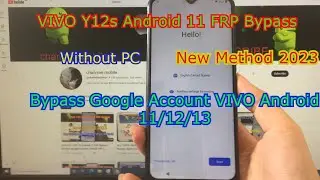 VIVO Y12S FRP BYPASS Android 11 | Remove Google Account | Unlock FRP | Without PC