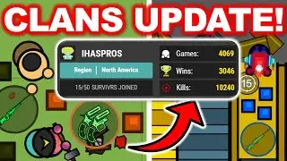 NEW CLANS UPDATE in SURVIV.IO! Lucky Dual AWM-S Spawn