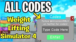 *ALL CODES* Weight Lifting Simulator 4 ROBLOX