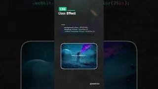 css glass effect 🔥 #css #csstips #cssproject