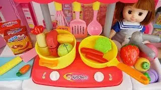 Baby Doli and Kitchen food toys baby doll play