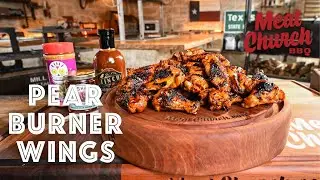 Delicious, Grilled Pear Burner Wings - My New Fav Wing!