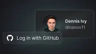 Github sign in - Github avatar as a profile picture