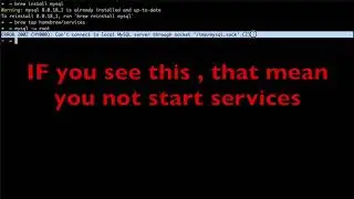 Download and install MySQL on Mac in terminal using Homebrew.sh (2020)