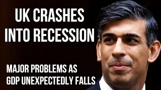 UK Crashes into Recession as GDP Falls, Retail Sales Crash & Inflation Remains Double Target Rate